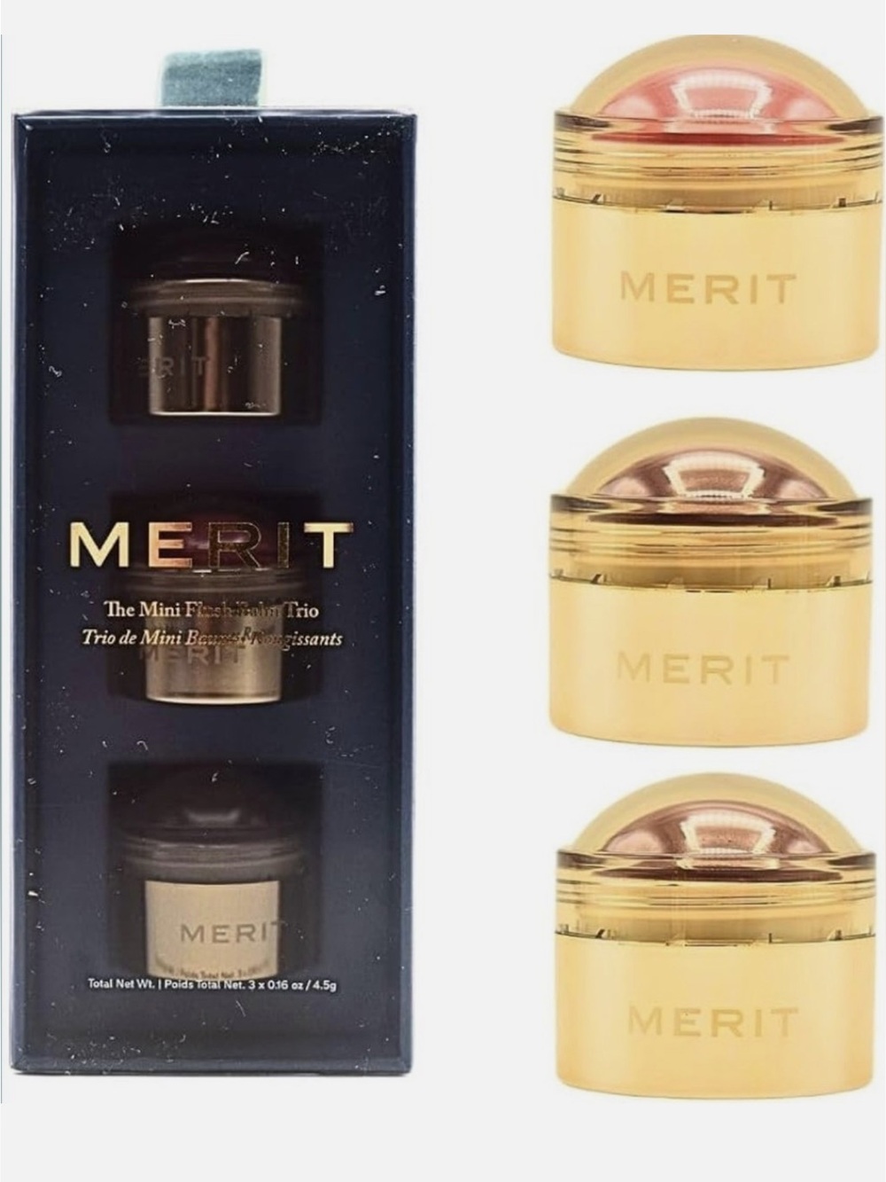 MERIT THE MINI FLUSH BALM TRIO